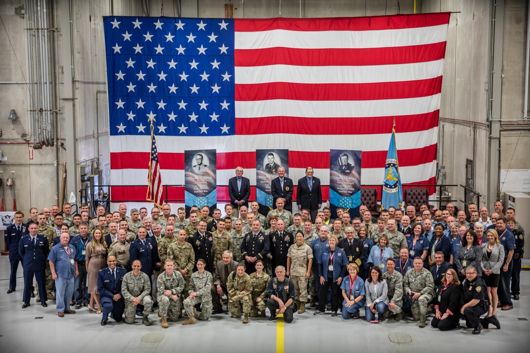 The Medal of Honor Meet and Greet  honors military, law enforcement, and first responders affiliated with assisting the Twin Cities 2016 hosting of the Congressional Medal of Honor Convention, set for October of this year.  (U.S. Air Force photo by Shannon McKay)