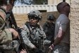 A team of U.S. Army Reserve military police Soldiers from the 56th Military Police Company (Combat Support), of Mesa, Arizona, detain a high-value target during a cordon and search training lane at Fort Hunter-Liggett, California, May 4. Approximately 80 units from across the U.S. Army Reserve, Army National Guard and active Army are participating in the 84th Training Command's second Warrior Exercise this year, WAREX 91-16-02, hosted by the 91st Training Division at Fort Hunter-Liggett, California. (U.S. Army photo by Master Sgt. Michel Sauret)