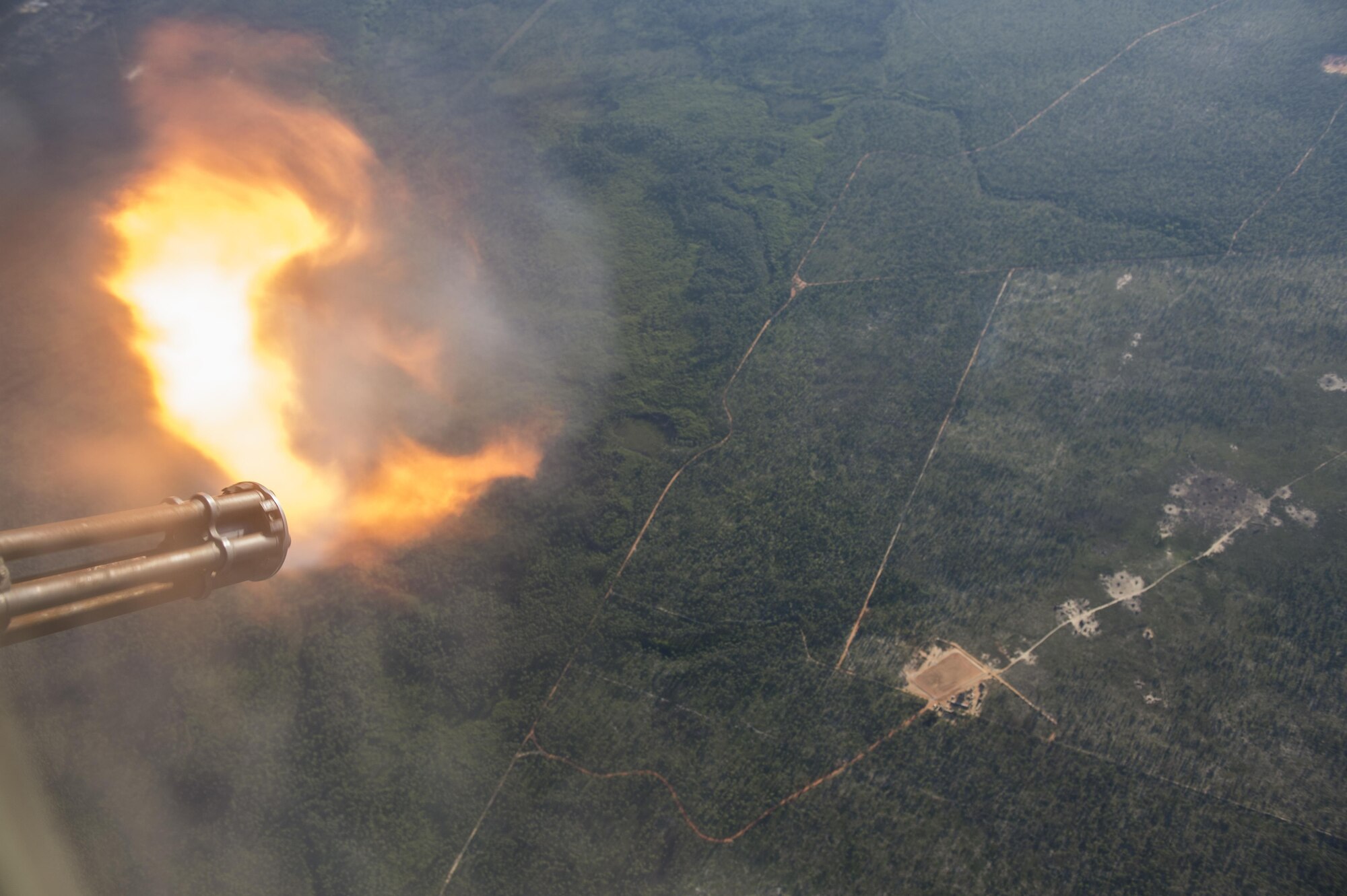 AC-130U Spooky Gunship teams perform live fire close air support operations during Emerald Warrior May 5, 2016 over Eglin Range, Fla. (U.S. Air Force photo by Tech Sgt. Gregory Brook)