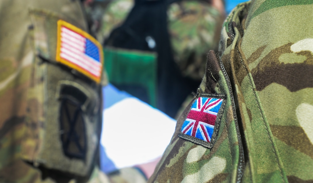 U.S. and U.K. forces join together during a recent Conventional Forces in Europe Treaty exercise inspection at Royal Air Force Lakenheath, England, April 28, 2016. The CFE treaty promotes military transparency and communication amongst signatory countries, which serves to prevent uncertainties regarding other states actions and creates a more cooperative security situation for all parties. (U.S. Air Force photo by Senior Airman Dawn M. Weber/Released)