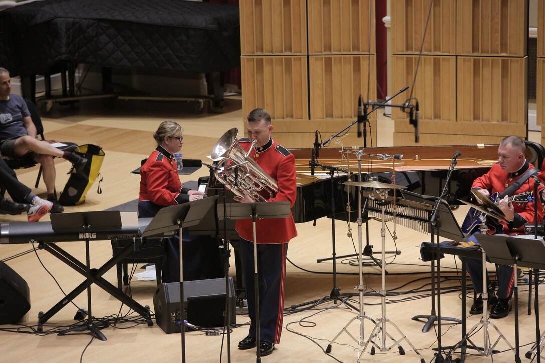 On May 8, 2016, the Marine Latin Jazz Ensemble presented a concert in John Philip Sousa Band Hall at the Marine Barrack Annex in Washington, D.C. The program featured salsa, Afro-Cuban, Venezuelan music, Mambo, cha-cha, and a few modern arrangements. (U.S. Marine Corps photo by Master Sgt. Amanda Simmons/released)