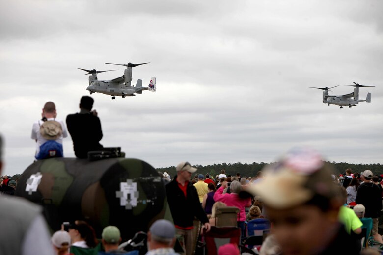 The Marine Air-Ground Task Force performs high speed demo on the flight line at the 2016 MCAS Cherry Point Air Show – “Celebrating 75 Years” at Marine Corps Air Station Cherry Point, N.C., April 29, 2016.
The Marine Air-Ground Task Force is designed for swift deployment of Marine forces by air, land or sea. This year’s air show celebrated MCAS Cherry Point and 2nd Marine Aircraft Wing’s 75th anniversaries and featured 40 static displays, 17 aerial performers and a concert.
