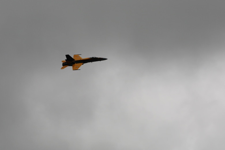 The Royal Canadian Air Force Demonstration team displays international aircraft capabilities during an aerial performance at the 2016 Marine Corps Air Station Cherry Point Air Show – “Celebrating 75 Years” at MCAS Cherry Point, N.C., April 29, 2016. The Royal Canadian Air Forces’ CF-18 Demonstration Team is a team of aviators flying CF-18 Hornets. The team personifies the excellence required to keep the Canadian Air Force among the worlds best by functioning with a high level of expertise and dedication. This year’s air show celebrated MCAS Cherry Point and 2nd Marine Aircraft Wing’s 75th anniversary with our biggest line-up of military demonstration teams including the U.S. Navy Blue Angels, the U.S. Air Force F-22 Raptor, the USMC F-35B Lightning II and many more. (U.S. Marine Corps photo by Lance Cpl. Mackenzie Gibson/Released)