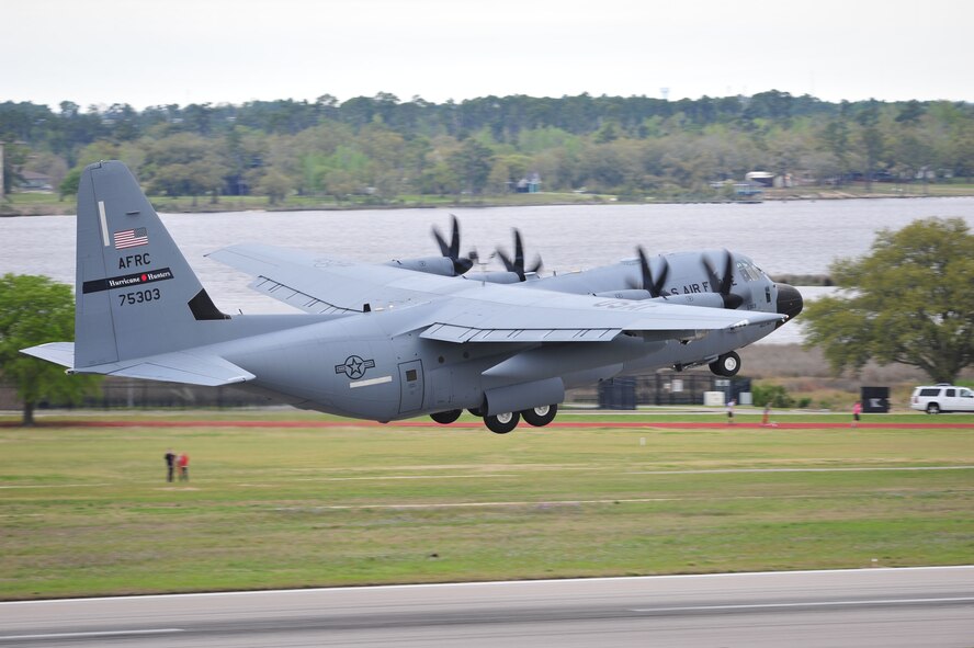 The U.S. Air Force Reserve's 53rd Weather Reconnaissance Squadron will participate in NOAA's Gulf Coast Awareness Tour May 16-20, touring five U.S. coastal cities to raise awareness about the importance of preparing for the upcoming huricane season. (U.S. Air Force photo/Tech.Sgt. Ryan Labadens)