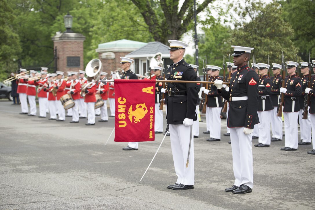 Marines from Marine Barracks Washington, D.C., support a full honors funeral at Arlington National Cemetery, Va., May 5, 2016. (Official Marine Corps photo by Cpl. Chi Nguyen/Released)