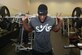 Airman 1st Class Alex Foxx, 87th Flying Training Squadron aviation resource manager, squats weights on Laughlin Air Force Base, Texas, May 3, 2016. Foxx is training for an upcoming competition where he hopes to take home another first place finish. (U.S. Air Force photo/Airman 1st Class Brandon May)