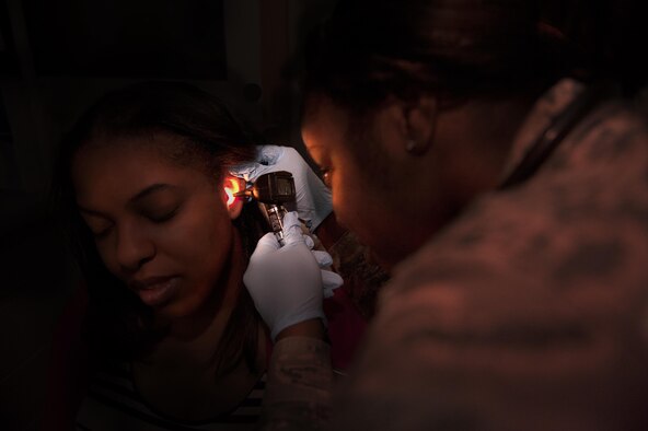 Nurse Technician Appreciation Week commemorates the life of Florence Nightingale on the week of her birthday, May 12. Florence Nightingale, also known as “The Lady with the Lamp," tended wounded soldiers during night hours with a lamp in hand during the Crimean War. Employees at Ross Clinic on Goodfellow Air Force Base, Texas, recreated the “Lady with the Lamp” using modern technology to represent the legacy of Nightingale in today’s nursing world.(U.S. Air Force photo by Airman 1st Class Caelynn Ferguson/Released)
