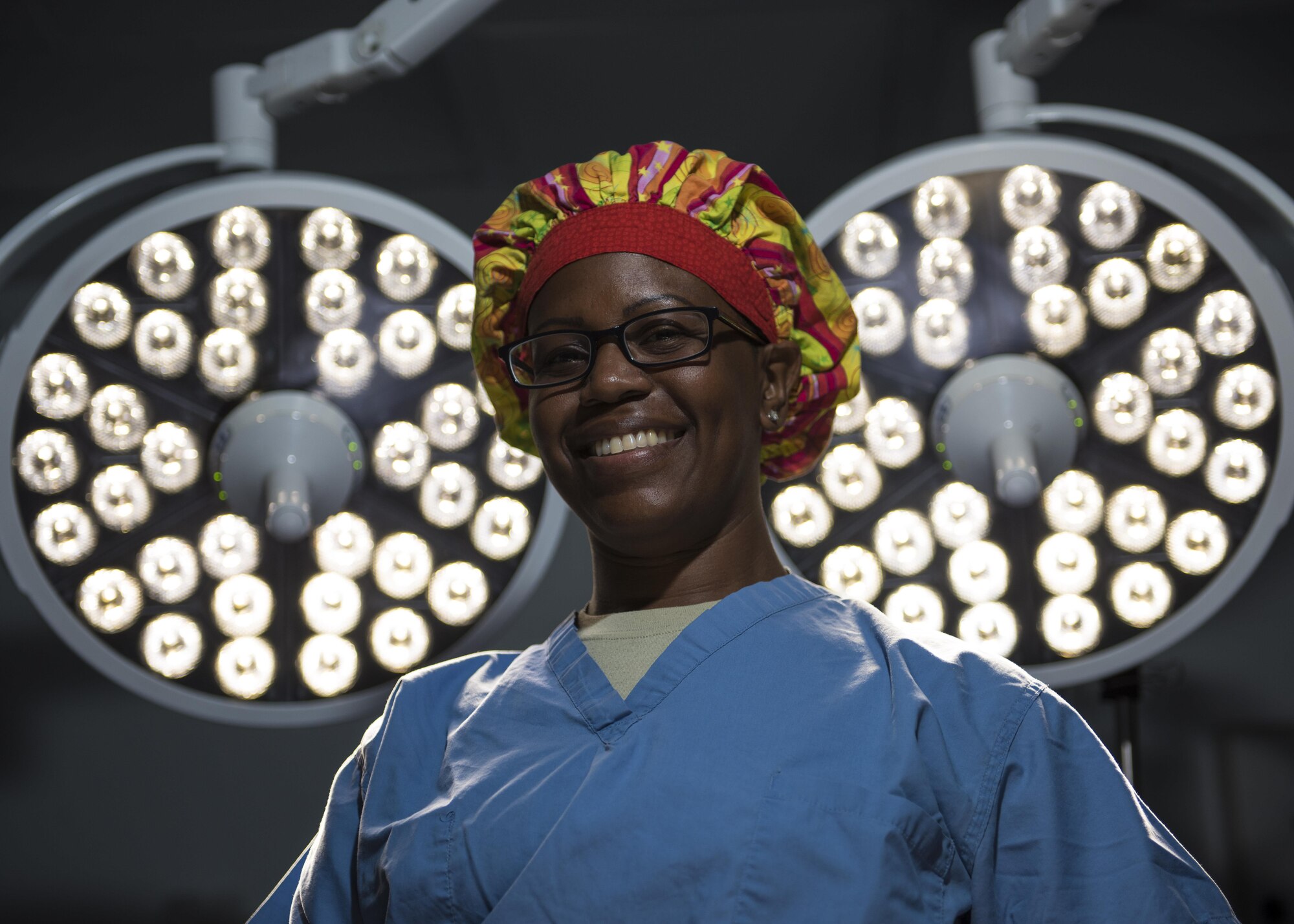 Capt. Donna Defreitas, 455th Expeditionary Medical Operations Squadron operating room nurse, works in an operating room at the Craig Joint-Theater Hospital, Bagram Airfield, Afghanistan, May 10, 2016. Defreitas says her favorite part of being an operating room nurse is being in the operating room during surgeries to help and save peoples lives. (U.S. Air Force photo by Senior Airman Justyn M. Freeman)