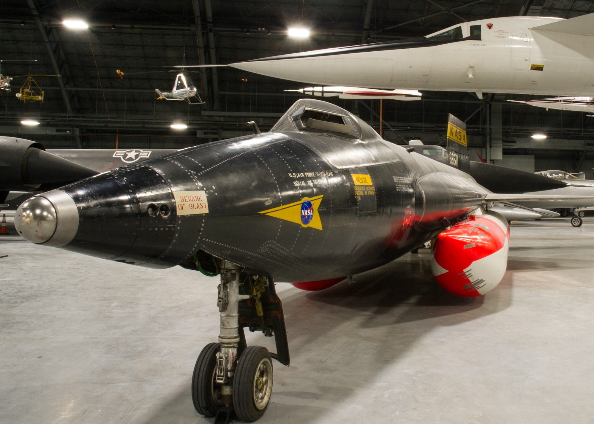 DAYTON, Ohio -- North American X-15A-2 on display in the Space Gallery at the National Museum of the United States Air Force. (U.S. Air Force photo by Ken LaRock)
