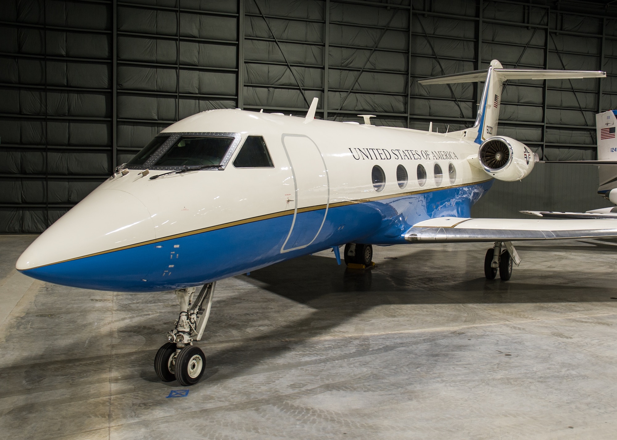 DAYTON, Ohio -- Gulfstream Aerospace C-20B in the Presidential Gallery at the National Museum of the United States Air Force. (U.S. Air Force photo by Ken LaRock)
