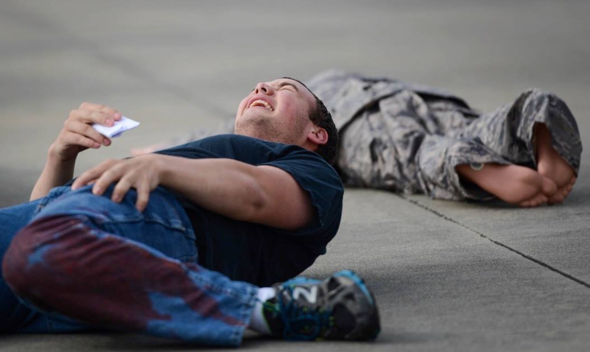 The 20th Fighter Wing performed a Major Accident Response Exercise at Shaw Air Force Base, S.C., May 6, 2016. MAREs are held to prepare Airmen and community counterparts for any circumstance, helping to provide immediate and accurate response to any event. (U.S. Air Force photo by Senior Airman Jensen Stidham)