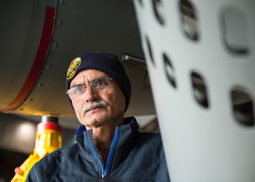 Master Warrant Officer P. Singh, an airman in-charge from the Indian Air Force, 14 Fighter Squadron, Ambala Air Base, India, supervises maintenance on a Jaguar attack jet aircraft April 29, 2016, at Eielson Air Force Base, Alaska. Singh is credited with fixing and expediting the solution to an in-flight mechanical issue while en route to RED FLAG-Alaska 16-1, a Pacific Air Forces command directed field training exercise for U.S. and allied forces, to provide joint offensive counter-air, interdiction, close air support and large force employment training in a simulated combat environment. (U.S. Air Force photo by Staff Sgt. Shawn Nickel/Released)