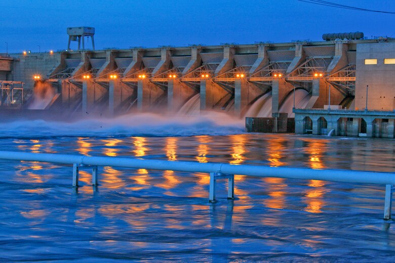 Ice Harbor Lock and Dam, located at Snake River Mile 9.7 near Burbank, Washington.
