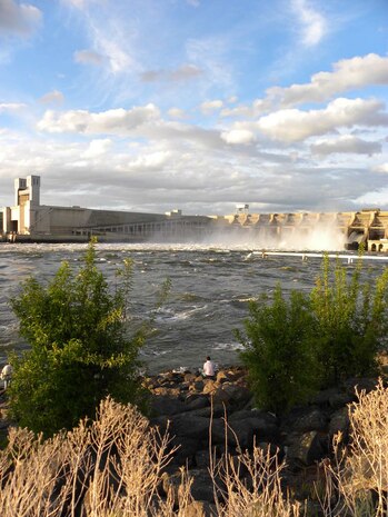 Ice Harbor Lock and Dam, located at Snake River Mile 9.7 near Burbank, Washington.
