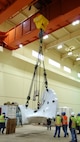 The new, high-tech replacement turbine for Ice Harbor’s hydroelectric generator Unit-2 was delivered in segments by truck and assembled inside the powerhouse. 
