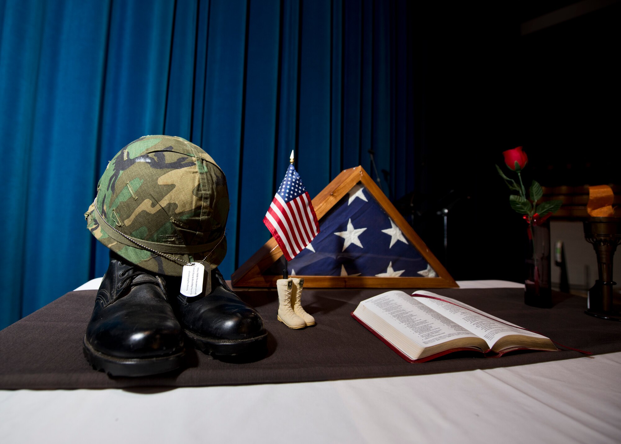 Team Minot Airmen volunteers supported the Senior Coalition’s Salute to Seniors event in Minot, N.D., May 10, 2016.  The event honored local veterans and included skits, music performances and speakers such as Col. Kieran Denehan, 5th Operations Group commander, who spoke about the base’s mission. (U.S. Air Force photo/Airman 1st Class J.T. Armstrong)