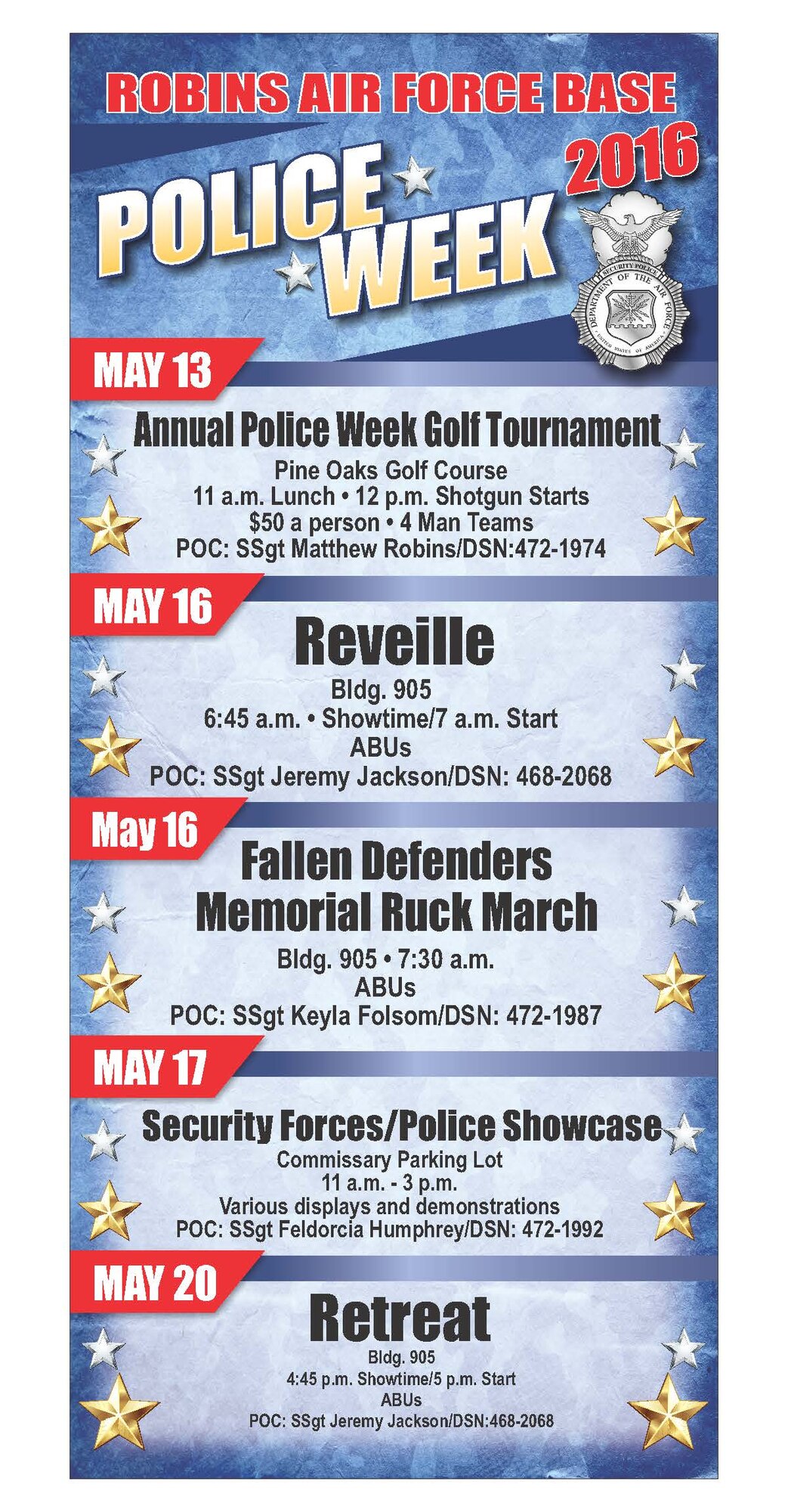 Police Week poster