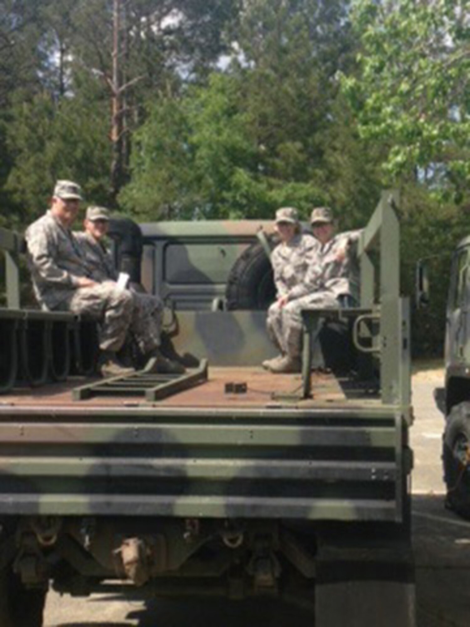 Students in the course participated in a focused leadership activity with members of Robins AFB’s active-duty 5th Combat Communications Squadron.