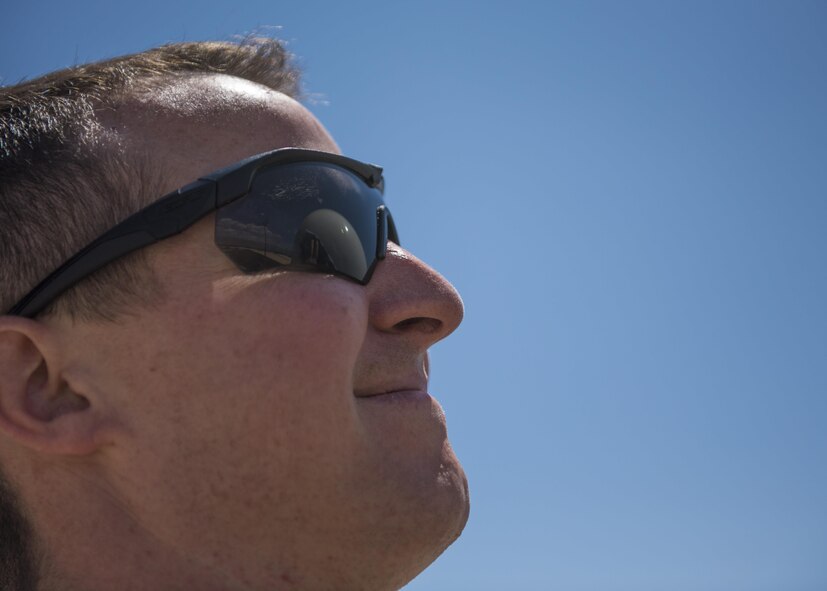1st Lt. Justin D'olimpio, 455th Expeditionary Operations Support Squadron weather flight commander, cleans a portable Doppler radar (PDR-21) at Bagram Airfield, Afghanistan, May 16, 2016. Weather forecasters use fixed and deployable meteorological sensors to measure and evaluate atmospheric and space weather conditions. (U.S. Air Force photo by Senior Airman Justyn M. Freeman)