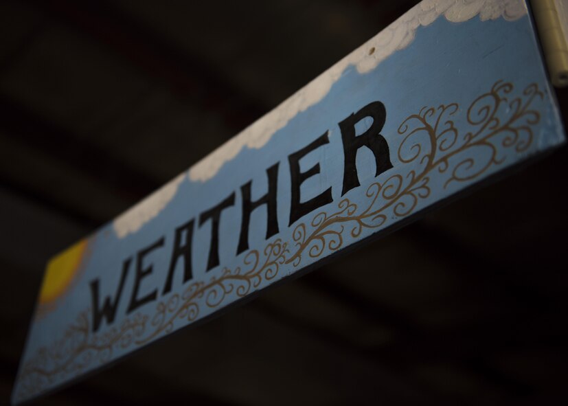 Members of the 455th Expeditionary Operations Support Squadron operational support weather flight provide timely and accurate weather forecasts for aircrew at Bagram Airfield, Afghanistan, May 16, 2016. By determining specific weather conditions, the flight enables flying units to plan and adjust mission requirements accordingly. (U.S. Air Force photo by Senior Airman Justyn M. Freeman)