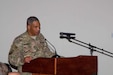 Lt. Gen. Michael X. Garrett, the commanding general of U.S. Army Central, tells his subordinate leaders to take responsibility for developing the next generation of military leaders during USARCENT’s Leader Development Forum on Camp As Sayliyah, Qatar, April 26. “We all have a responsibility to mold the future leaders of our Army. It is our task to hold the Army up to the standards by showing the new Soldiers how to do it.”