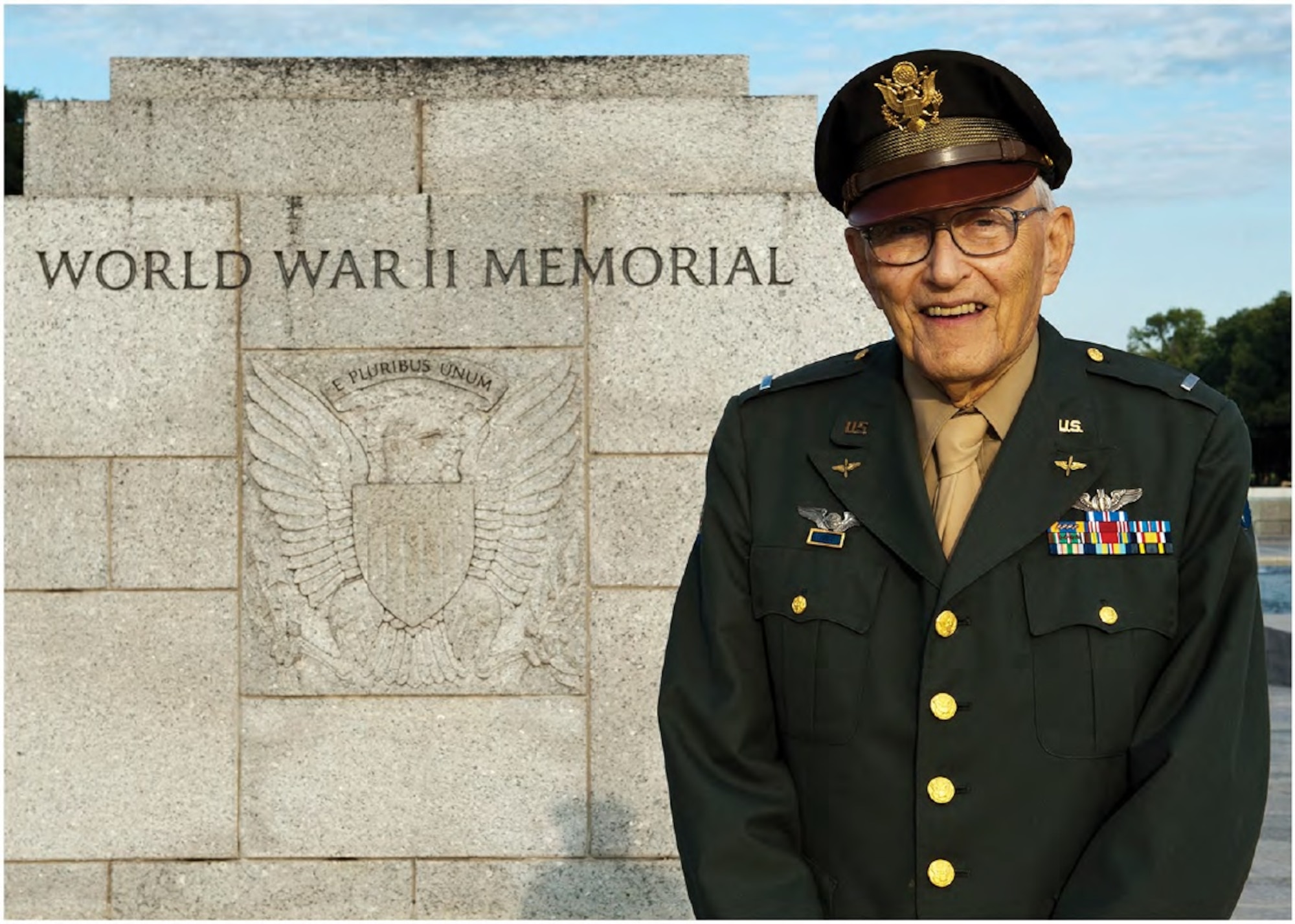 Lieutenant (Sep.) Jay Karpin is an Army Air Corps veteran who served between 1944 and 1945. Karpin is a distinguished bombardier who flew more than 35 bombing missions during World War II. (U.S. Air Force photo by Staff Sgt. Carlin Leslie)