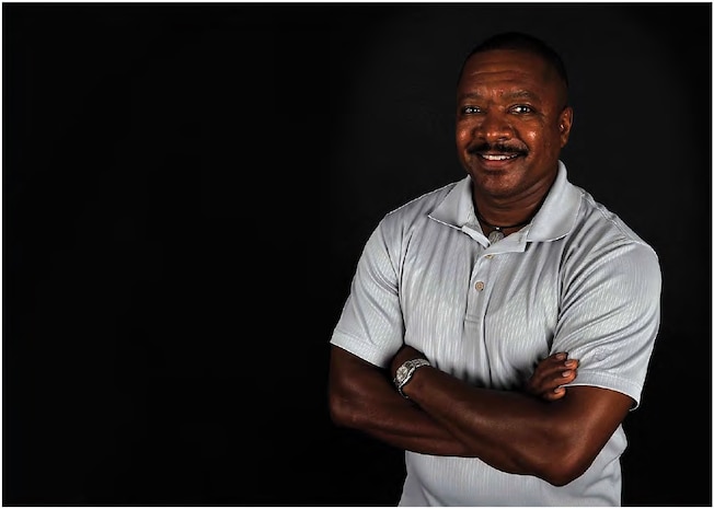 Chief Master Sgt. (Ret.) Dexter Mitchell held many positions in the Air Force including aircraft maintainer, first sergeant, senior noncommissioned officer academy instructor, maintenance chief and command chief. Mitchell said his experience as a first sergeant helped him most while he was active duty. (U.S. Air Force photo by Airman 1st Class Andrea C. Posey)