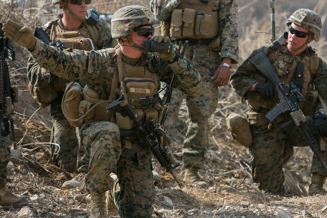 U.S. Marines with Charlie Company, 1st Battalion, 3rd Marine Regiment, also known as “The Lava Dogs”, conduct a coalition platoon attack drill during exercise Ssang Yong 16 in South Korea, March 17, 2016. Ssang Yong is a biennial combined amphibious exercise conducted by forward deployed U.S. forces with the Republic of Korea Navy and Marine Corps, Australian Army and Royal New Zealand Army Forces in order to strengthen our interoperability and working relationships across a wide range of military operations - from disaster relief to complex expeditionary operations. The Marines of 1st Battalion, 3rd Marines are a mission-tailored fighting force able to rapidly deploy during crisis or conflict in diverse operational environments. (U.S. Marine Corps photos by MCIPAC Combat Camera Lance Cpl. Sean M. Evans/ Released)