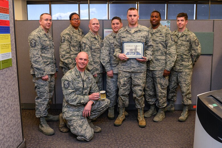 Each month, the Schriever Air Force Base Top III honors a Top Performer.  The Top Performer award highlights the superior efforts and contributions of our junior enlisted members from across the base. Senior Airman Thomas Myers, 2nd Space Operations Squadron, earned Schriever Air Force Base's Top III Performer of the Month for April. (Courtesy photo)