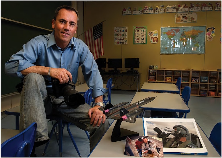 Master Sergeant (Ret.) Scott Wagers enlisted in the Air Force on June 1st, 1984. After graduating technical school, Wagers found out he would not be behind the camera taking imagery, but on the ground developing film from SR-71s and satellites. (U.S. Air Force photo by Senior Airman Damon Kasberg)
