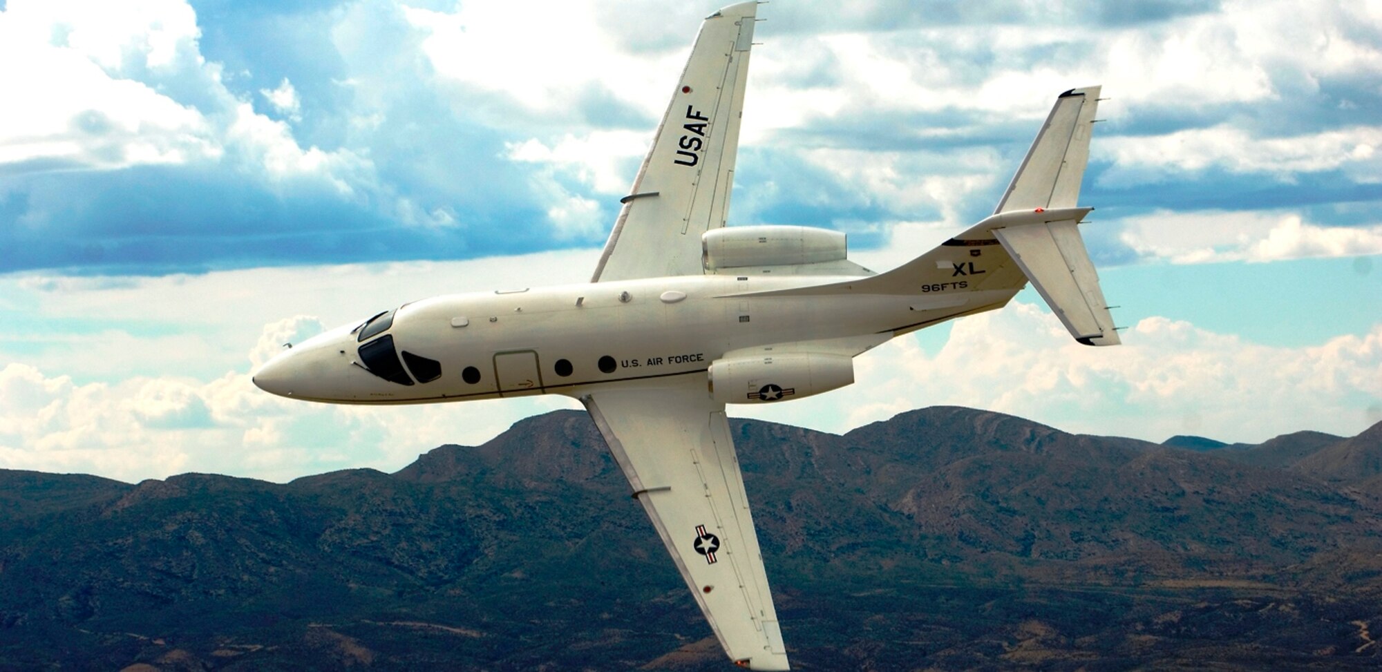 The T-1A Jayhawk, an advanced trainer for airlift and tanker pilots. (U.S. Air Force photo/Tech. Sgt. Matthew Hannen)