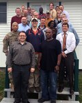 The Defense Logistics Agency Distribution headquarters team assembled a group to test out the Continuity of Operations program at Fort Indiantown Gap, Pa.