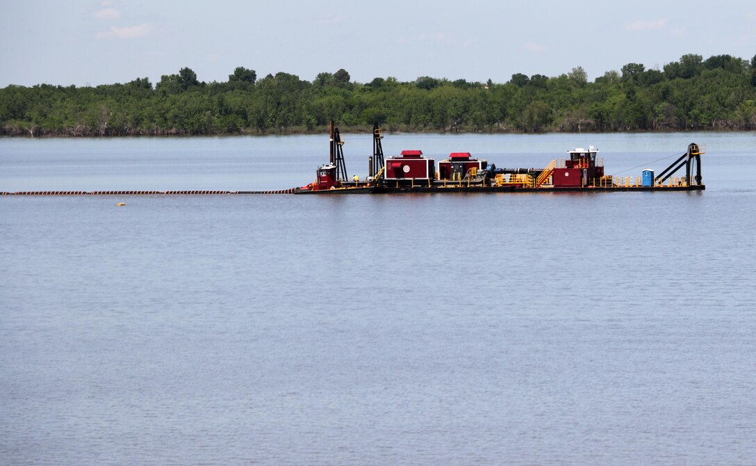 This electric dredge will remove more than 3 million cubic yards of sediment from John Redmond Reservoir in Kansas. 