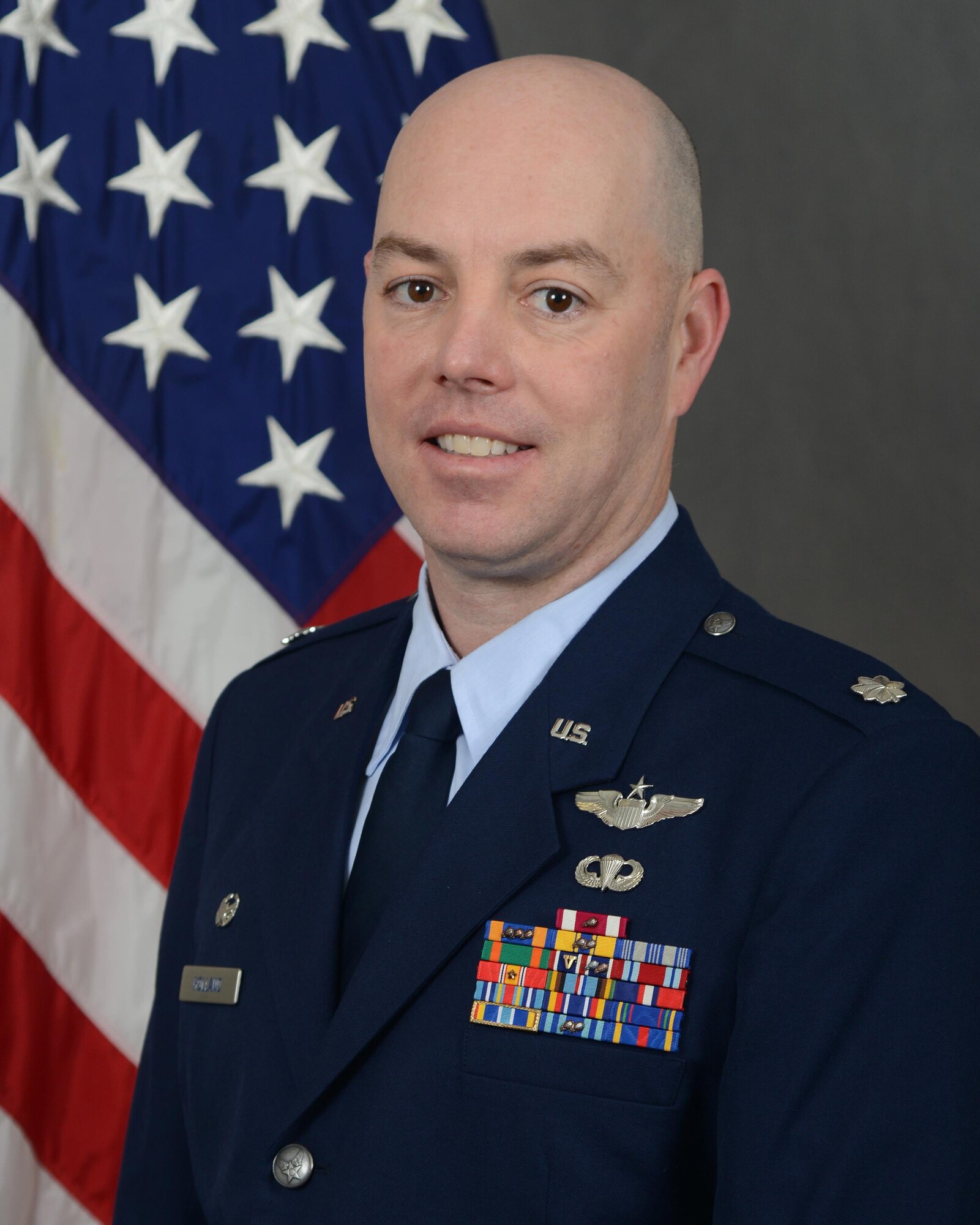 Lt. Col. Benjamin Holland, 85th Flying Training Squadron commander, poses for a photo at Laughlin Air Force Base, Texas, Feb. 29, 2016. Holland moved from the 434 FTS director of operations position to squadron commander. (U.S. Air Force photo/Airman 1st Class Brandon May)