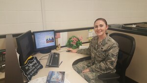 U.S. Air Force Senior Airman Katherine Vincent, a material management and equipment authorization journeyman assigned to the 440th Supply Chain Operations Squadron, is the Airmen Committed to Excellence's first Airman Spotlight recipient. Vincent has been in the Air Force for almost three years and is a native of Garden Valley, Idaho. (U.S. Air Force courtesy photo)
