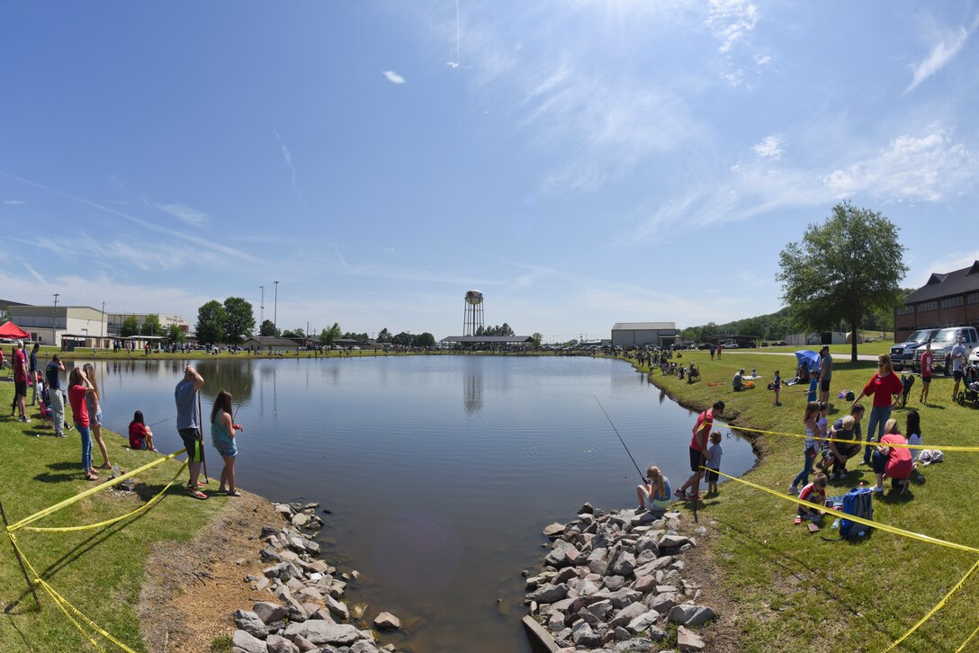 188th Wing unit members and their families celebrated Family Day May 14, 2016 at Ebbing Air National Guard Base, Ark. The day’s activities included a 5k Hawg Jawg fun run, youth fishing tournament, barbecue and live music. This annual event is designed to show appreciation to 188th Wing families for their support of the unit and its mission. (U.S. Air National Guard photo by Capt. Holli Nelson/Released)