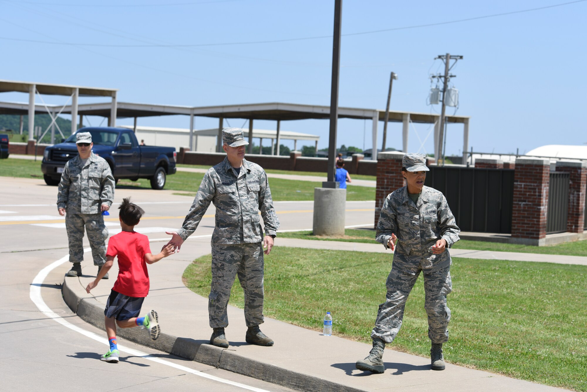 188th Wing unit members and their families celebrated Family Day May 14, 2016 at Ebbing Air National Guard Base, Ark. The day’s activities included a 5k Hawg Jawg fun run, youth fishing tournament, barbecue and live music. This annual event is designed to show appreciation to 188th Wing families for their support of the unit and its mission. (U.S. Air National Guard photo by Capt. Holli Nelson/Released)
