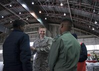 U.S. Air Force Chaplain (Capt) Philip Vincent, a 354th Fighter Wing chaplain, converses with members of the Indian Air Force, May 9, 2016, on Eielson Air Force Base, Alaska. Chaplains assigned to Eielson are charged with ensuring U.S. and partner nation servicemenbers maintain their spiritual fitness while in garrison. (U.S. Air Force Photo by 1Lt Elias Zani/Released)