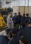 U.S. Air Force Chaplain (Capt) Philip Vincent, a 354th Fighter Wing chaplain, introduces Indian Air Force Airmen to American snack foods, May 9, 2016, on Eielson Air Force Base, Alaska. The Air Force Chaplain Corps provides spiritual care and the opportunity for Airmen, their families, and other authorized personnel to exercise their constitutional right to the free exercise of religion. (U.S. Air Force Photo by 1Lt Elias Zani/Released)