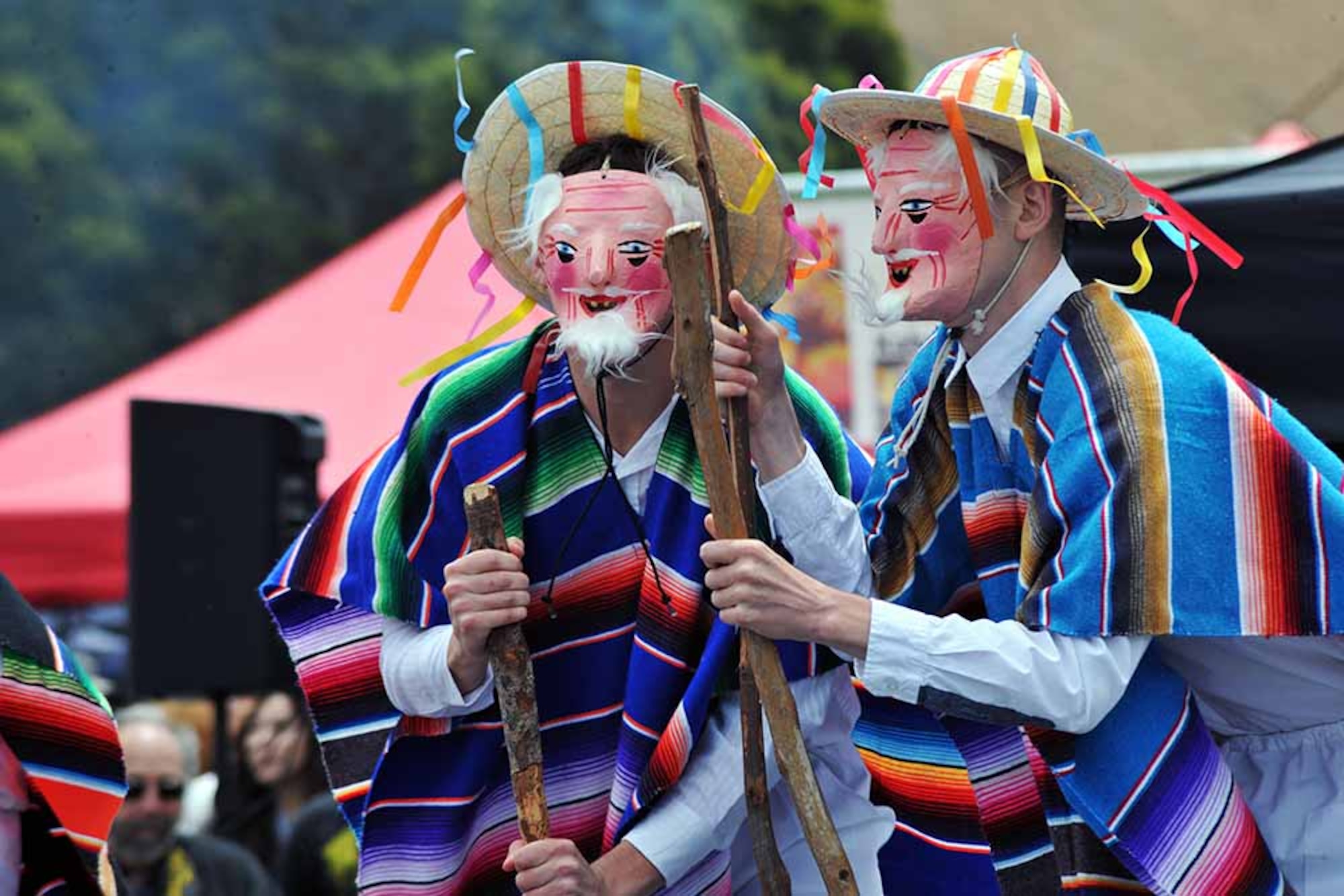 Local members of the Vietnamese community performed a wedding dance known as Dam Cuoi Nha Binh during Language Day 2016 at the Presidio of Monterey, California, May 13. Language Day is an annual open-house event that promotes and encourages cultural understanding and customs from around the world. (Photo by Patrick Bray, DLIFLC Public Affairs)
