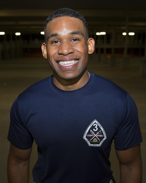 Lance Cpl. Dantre A. Strobridge, postal clerk, Headquarters Battalion, is a musician and artist. At a young age, he began to see art and music as an invaluable form of expression, learning to play piano, guitar and percussion as well as draw portraits. (Official Marine Corps photo by Lance Cpl. Levi Schultz/Released)