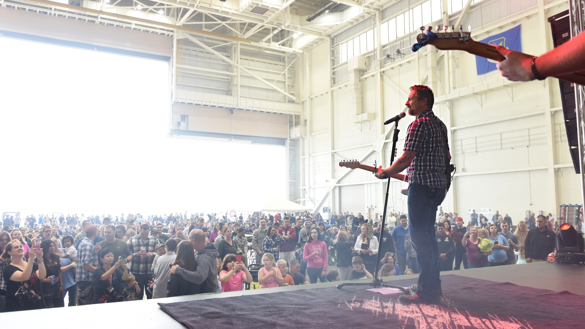 Craig Morgan, country musician, performs during  the Old Fashioned Hangar Picnic held May 13, 2016 at Joint Base McGuire-Dix-Lakehurst, N.J. The picnic featured free food and performances by the Billy Walton Band and Craig Morgan. (U.S. Air Force photo by Staff Sgt. Katherine Tereyama)