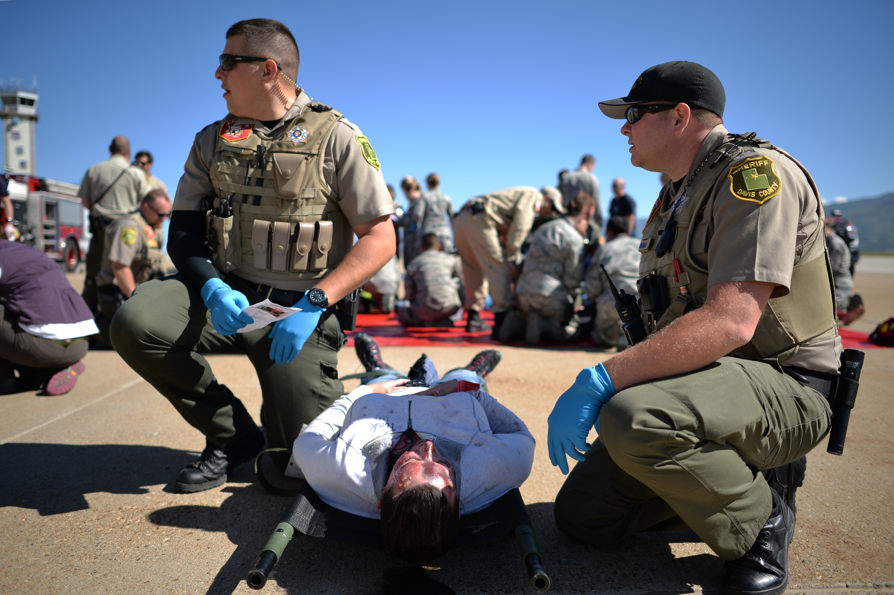 Hill AFB, Top of Utah emergency agencies test response ability > Hill