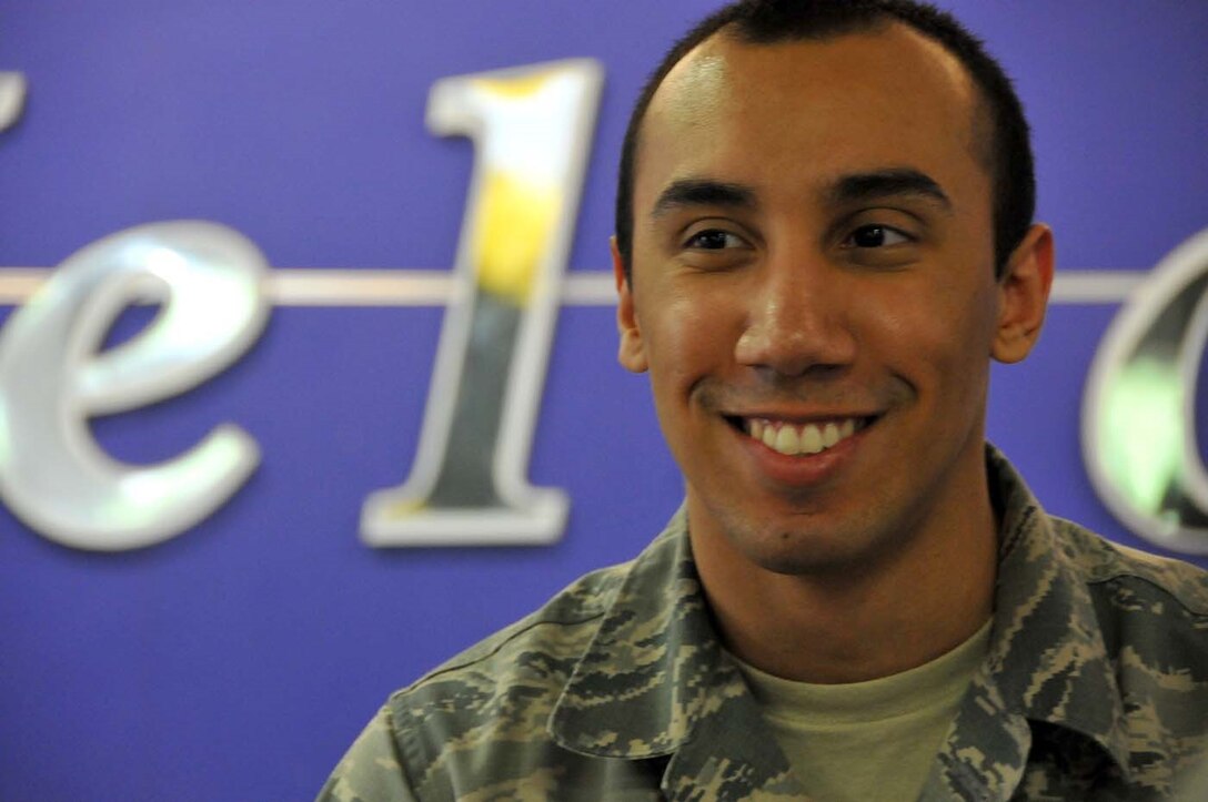 Ramstein, Germany - Airman 1st Class Roman Correa gets on-the-job training at the southside gymnasium on Ramstein Air Force Base, May 16, 2016. Nearly 100 Guardsmen from the 104th Fighter Wing, Barnes Air National Guard Base, Mass., deployed for training to Ramstein and Spangdahlem Air Bases in an effort to enhance readiness and maintain continuous continuity between the National Guard and Active Duty counterparts. (U.S. Air National Guard photo by Senior Airman Loni Kingston/Released)