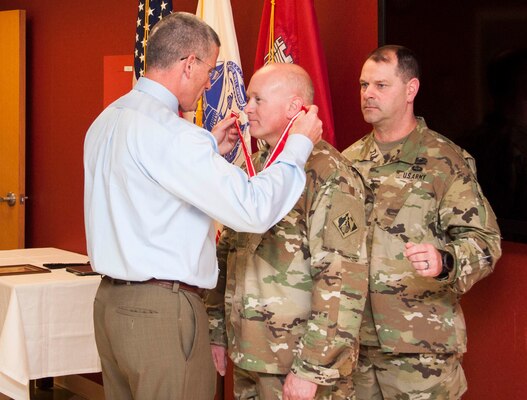 U.S. Army Corps of Engineers, Transatlantic Division leaders presented the Bronze order of the deFleury Medal to Col. Stephen F. Dale in an award ceremony April 21.