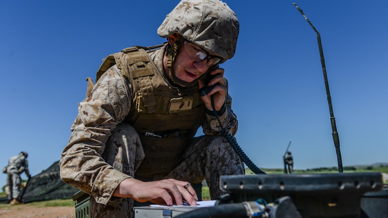 Second Lt. Jolyon Gidari assists in a firing drill at the Field Artillery Basic Officers Leadership Course at Fort Sill, Oklahoma, May 11, 2016. Students at the course learn how to calculate and transmit firing positions to quickly and proficiently fire at the target. 