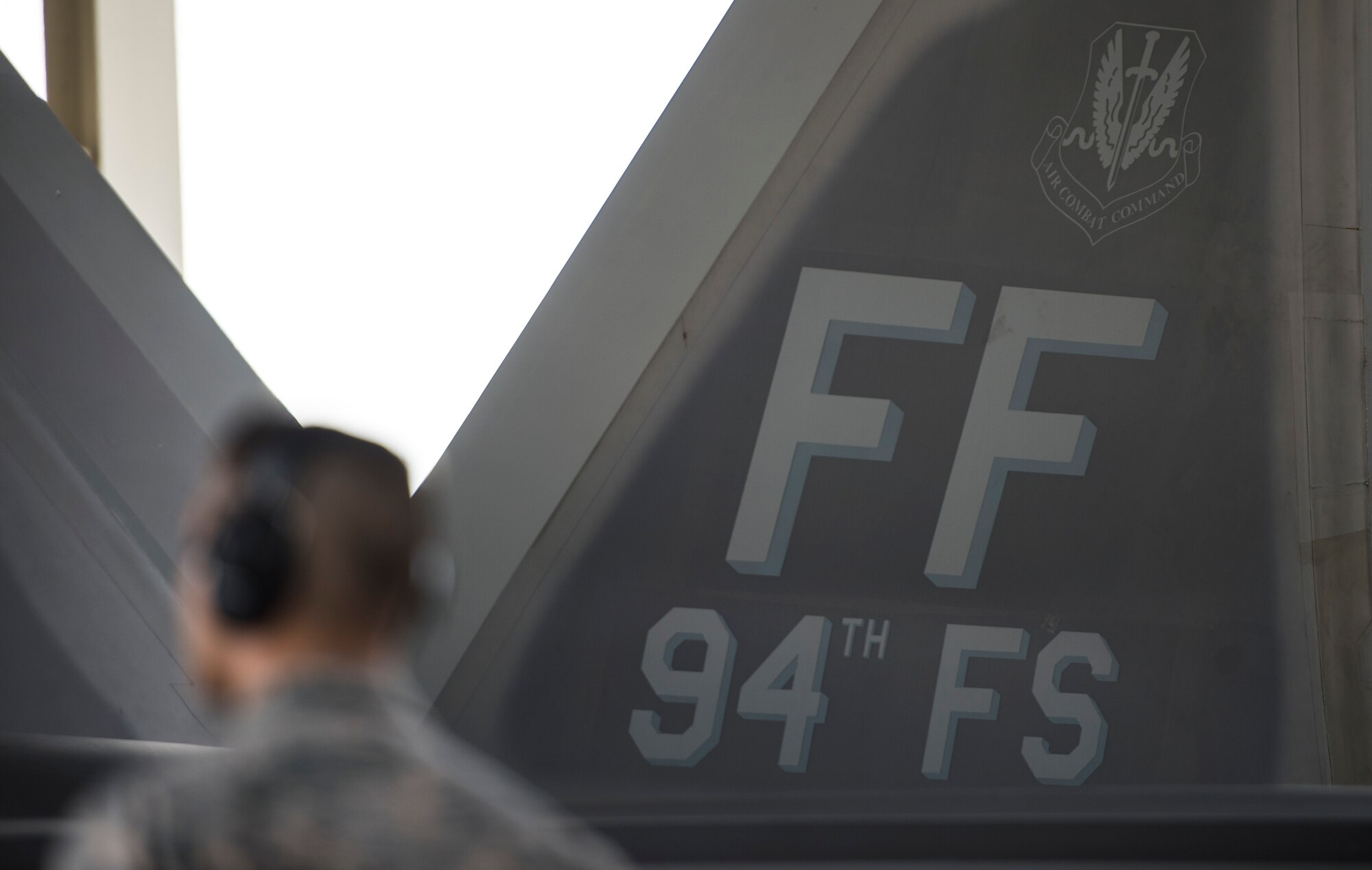 A U.S. Air Force F-22 Raptor prepares to depart to Joint Base Elmendorf-Richardson, Alaska, at Langley Air Force Base, Va., May 19, 2016. The Raptors will be participating in exercises Red Flag-Alaska 16-2 and Distant Frontier. (U.S. Air Force photo by Senior Airman Kayla Newman)

