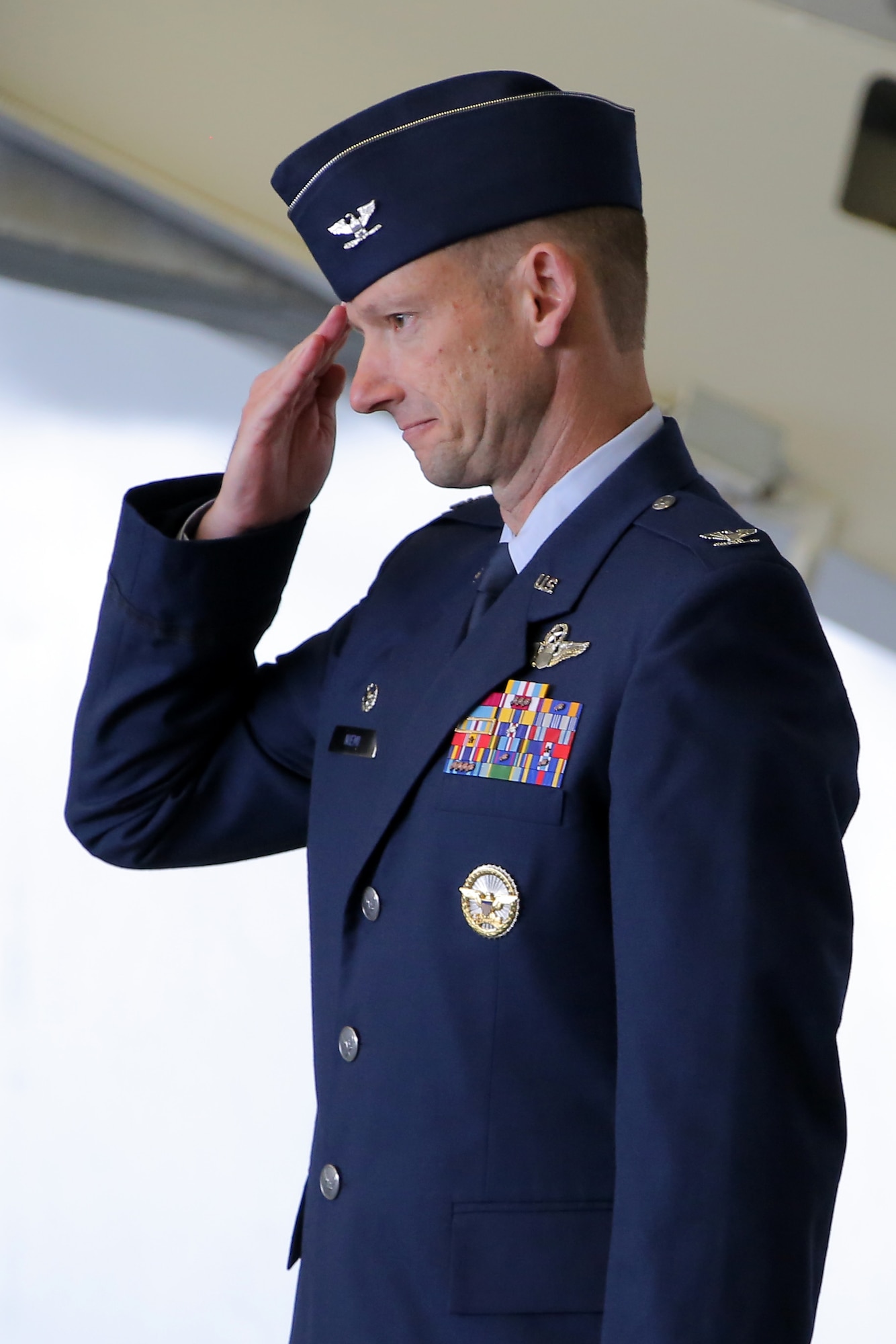 JOINT BASE ELMENDORF-RICHARDSON, Alaska -- Air Force Col. Christopher Niemi became the 3rd Wing commander in a change-of-command ceremony May 20, 2016 at Hangar 1 on JBER. (U.S. Air Force photo/Alejandro Pena) 