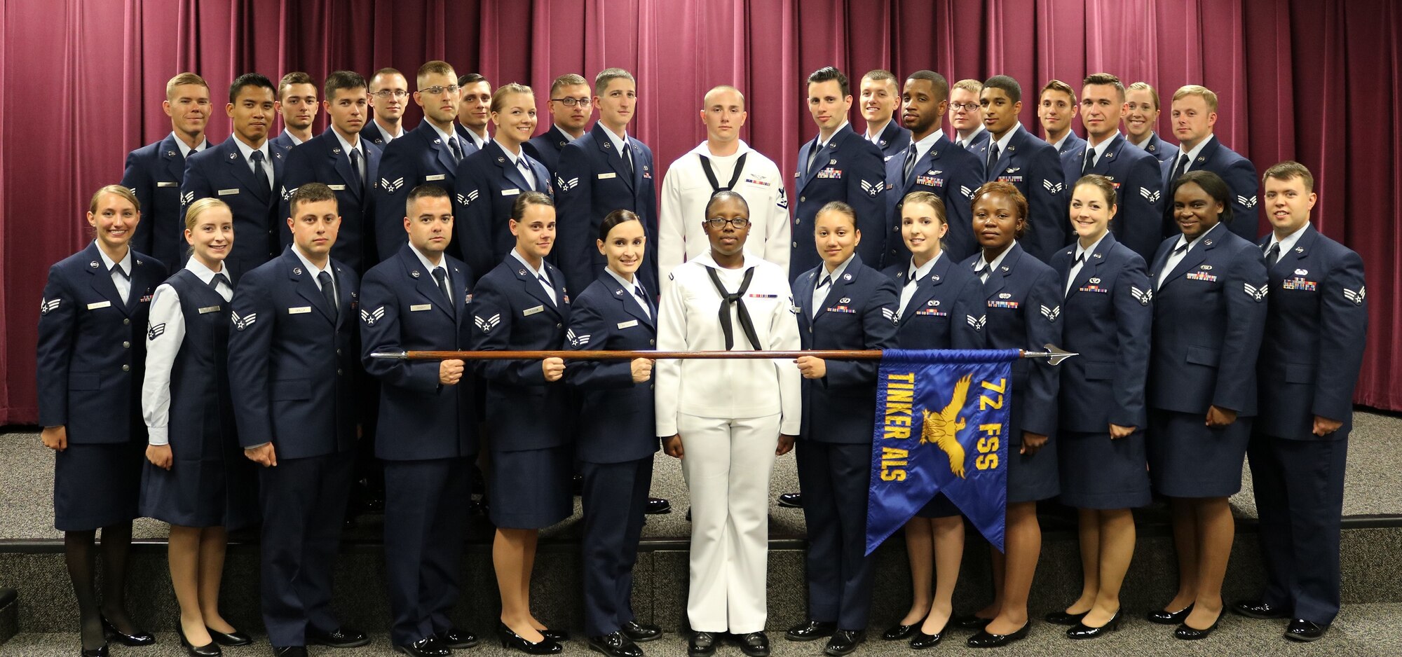 Airman Leadership School Class 16-D graduates.