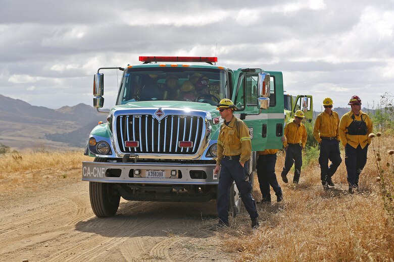 CAMP PENDLETON, Calif. – The Camp Pendleton fire Department conducted a hazard reduction burn here, May 21. The hazard reduction burn was conducted to improve firefighter and public safety, protect property and minimize smoke impacts in the 52 Area, San Clemente and the I-5 Freeway. The burn aims to protect base property and the natural habitat by decreasing the possibility of human caused ignitions and limiting the severity and size of potential wildfires.